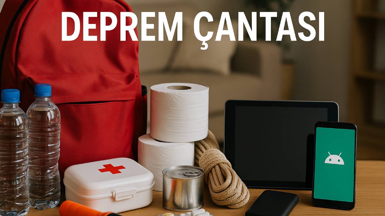 Deprem cantasi icinde