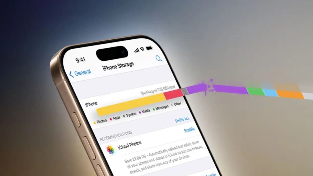 iOS 26, yetersiz depolama alanı sorununu çözüyor! 16 ios 26 depolama.webp