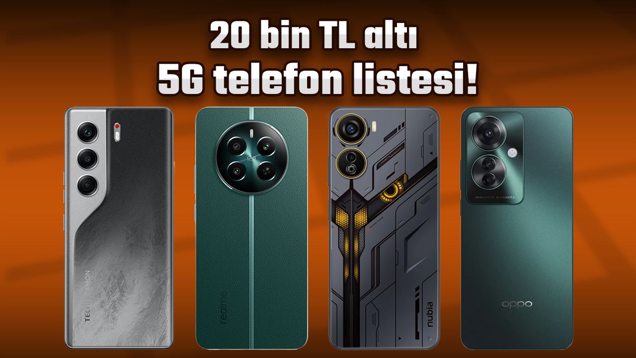 20.000 TL altı 5G telefonlar (2025) 18 20.000 TL alti 5G telefonlar