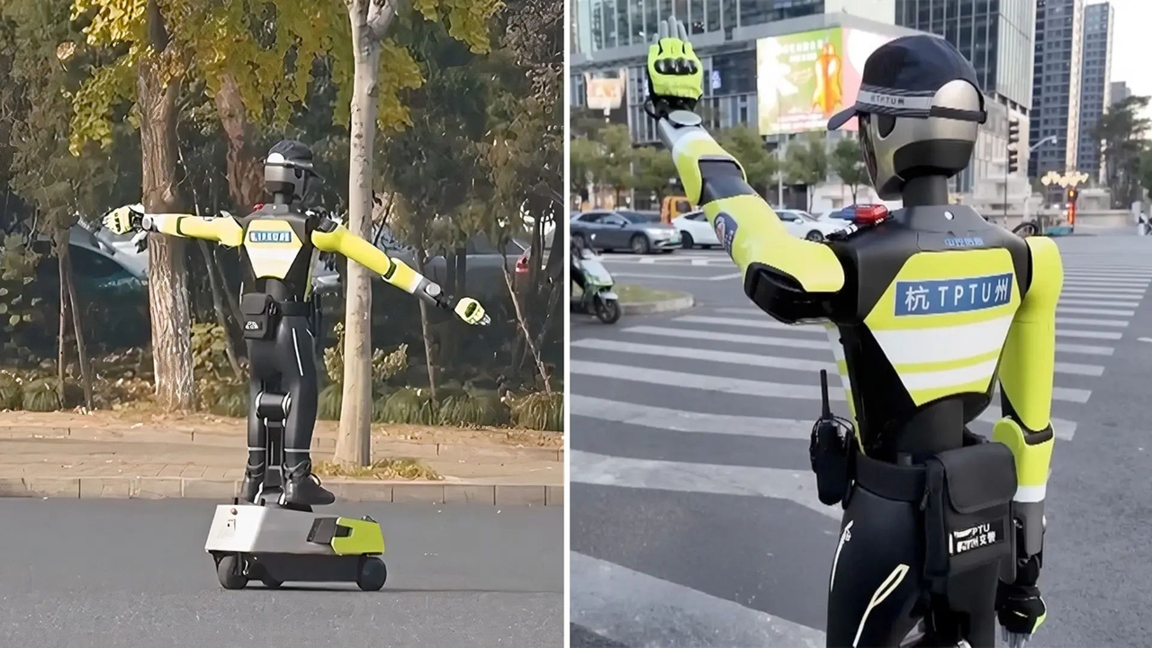 Robot polis devri basladi